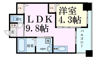 ノルデンハイム梅田東の物件間取画像